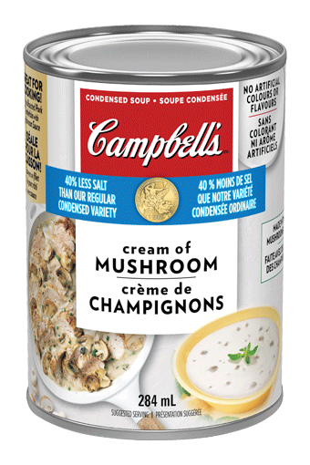 Campbell's® Condensed 40% Less Salt Cream Of Mushroom